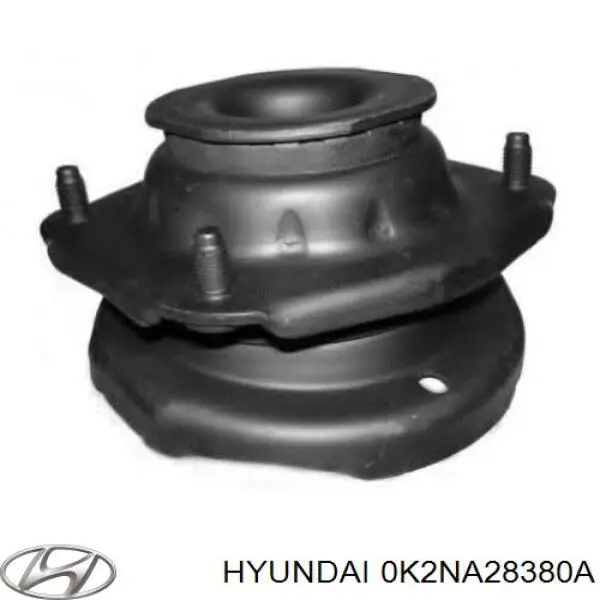 0K2NA28380A Hyundai/Kia soporte amortiguador trasero derecho