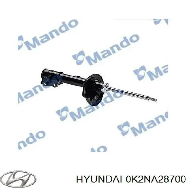 0K2NB28700A Hyundai/Kia amortiguador delantero izquierdo