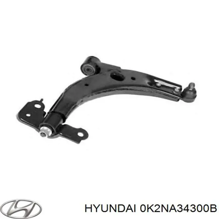 0K2NA34300B Hyundai/Kia barra oscilante, suspensión de ruedas delantera, inferior derecha