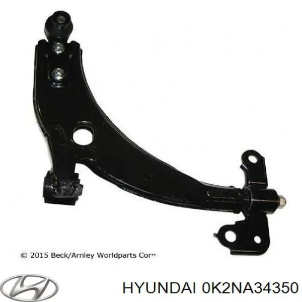 0K2NA34350B Hyundai/Kia barra oscilante, suspensión de ruedas delantera, inferior izquierda