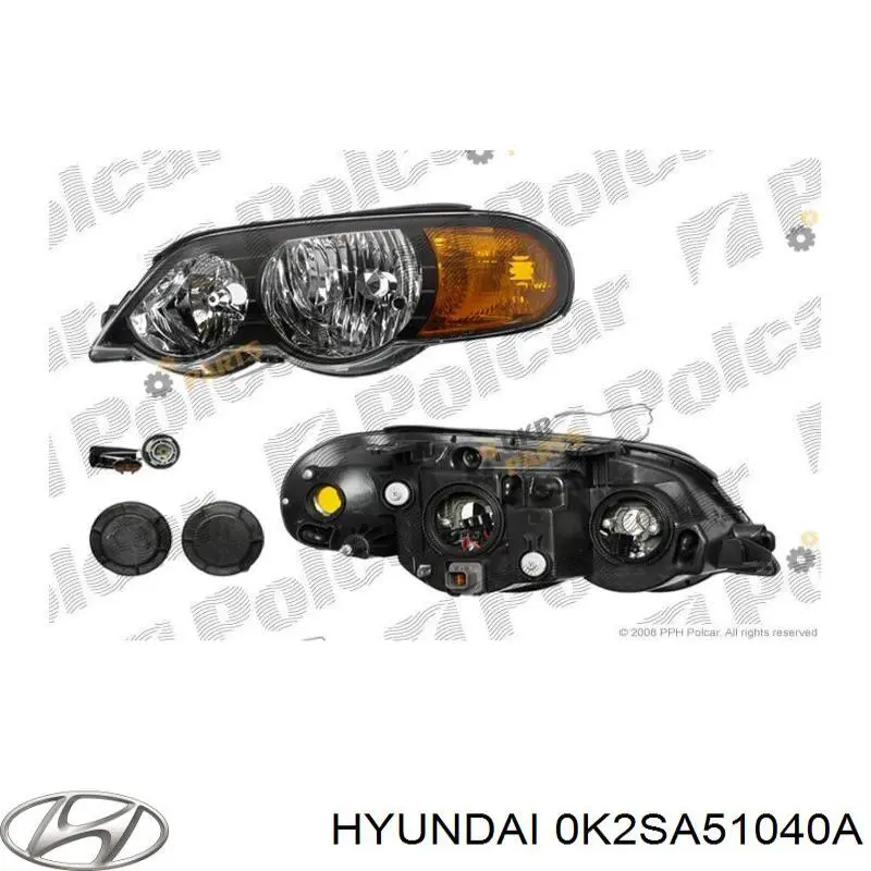 0K2SA51040C Hyundai/Kia faro izquierdo
