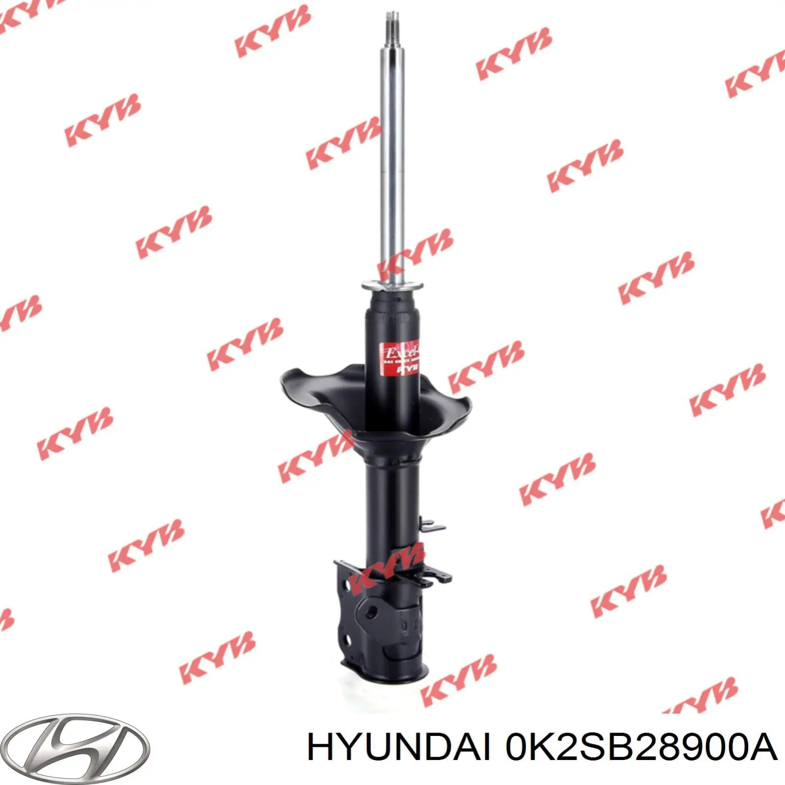 0K2SB28900A Hyundai/Kia amortiguador trasero izquierdo
