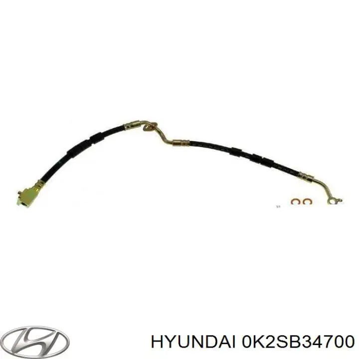 0K2SB34700 Hyundai/Kia amortiguador delantero derecho