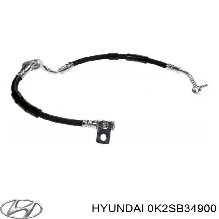 0K2SB34900 Hyundai/Kia amortiguador delantero izquierdo