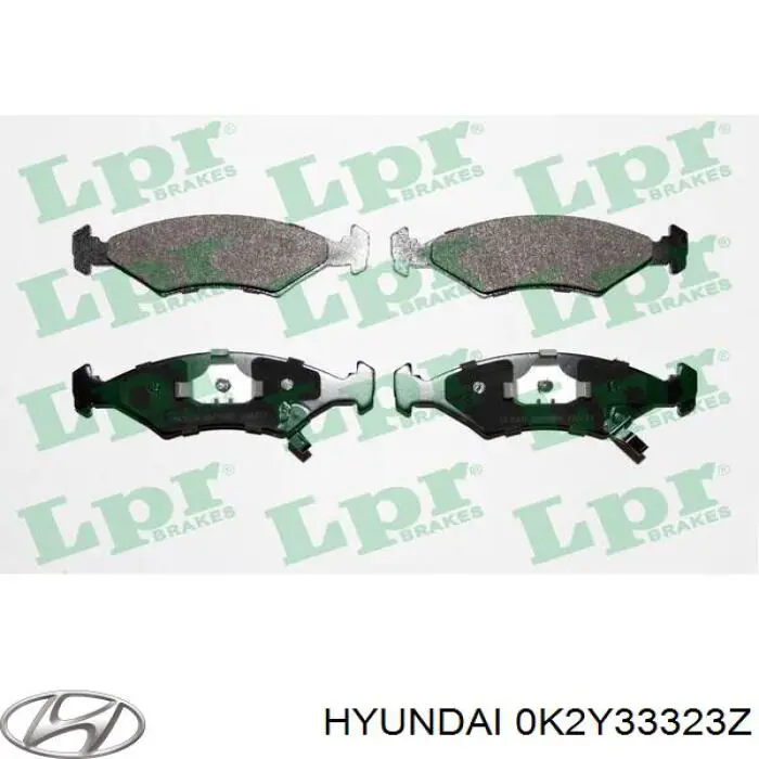 0K2Y33323Z Hyundai/Kia Pastillas delanteras