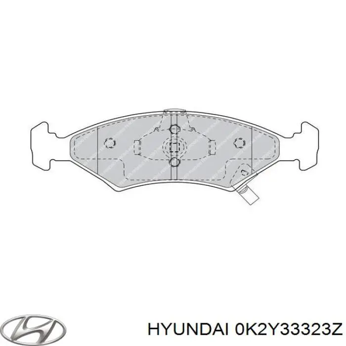 Comprar 0K2Y33323Z Hyundai/Kia Pastillas delanteras de freno