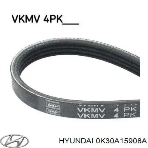 0K30A15908A Hyundai/Kia correa trapezoidal