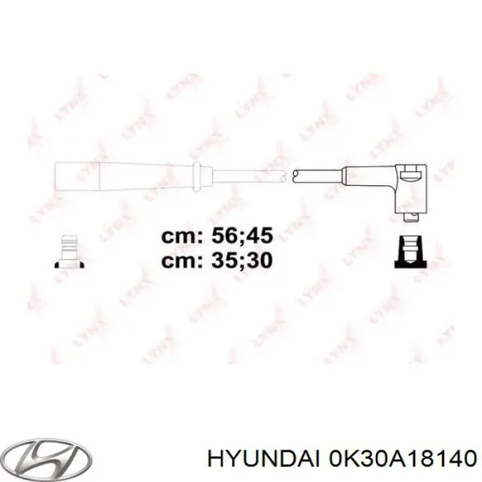 0K30A18140 Hyundai/Kia cables de bujías