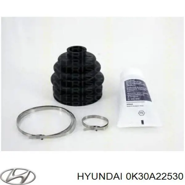 0K30A22530 Hyundai/Kia fuelle, árbol de transmisión delantero exterior