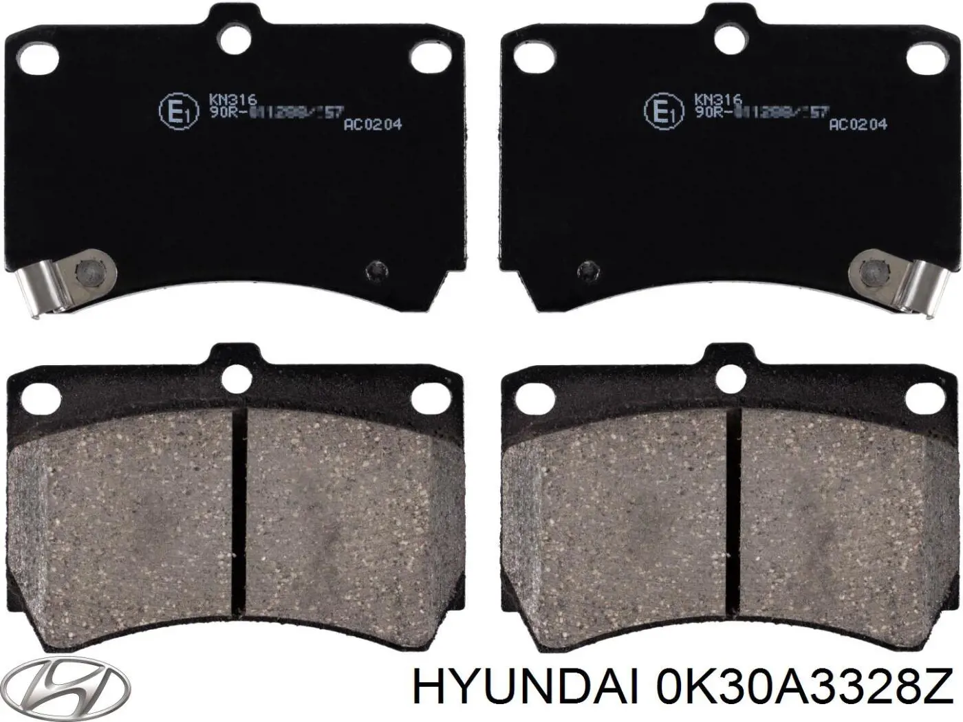 0K30A3328Z Hyundai/Kia pastillas de freno delanteras