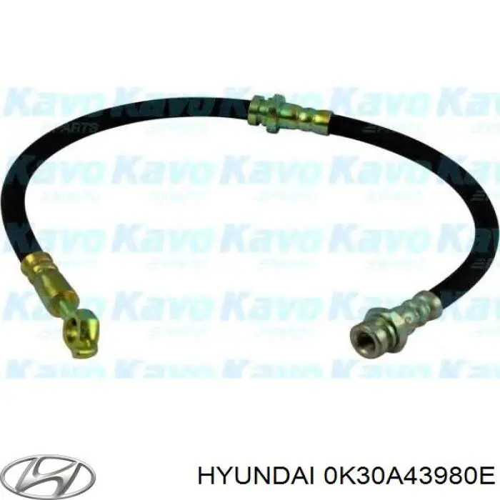 0K30A43980E Hyundai/Kia latiguillo de freno delantero