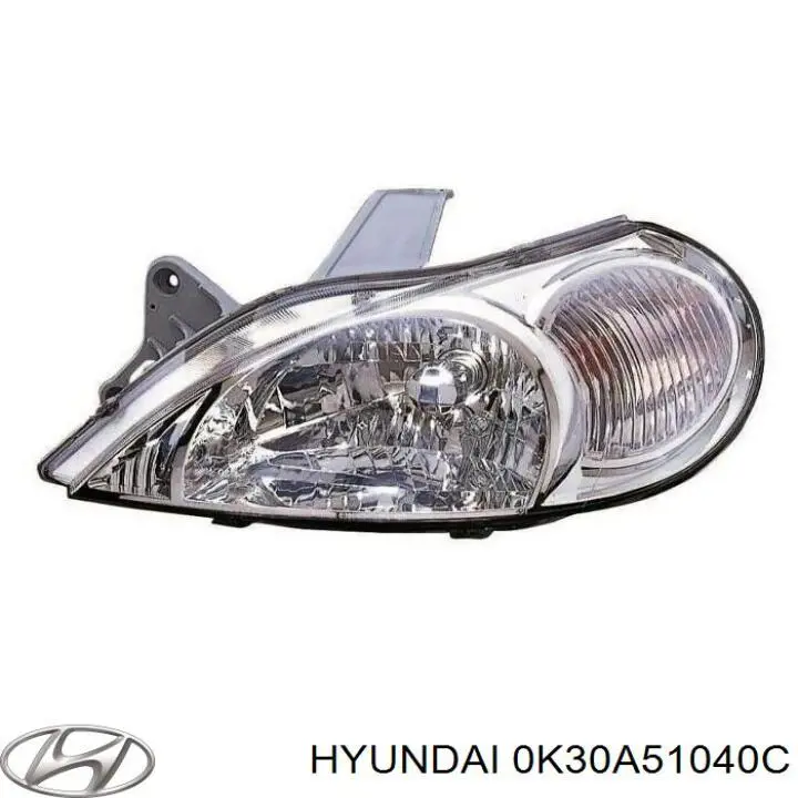 0K30A51040C Hyundai/Kia faro izquierdo