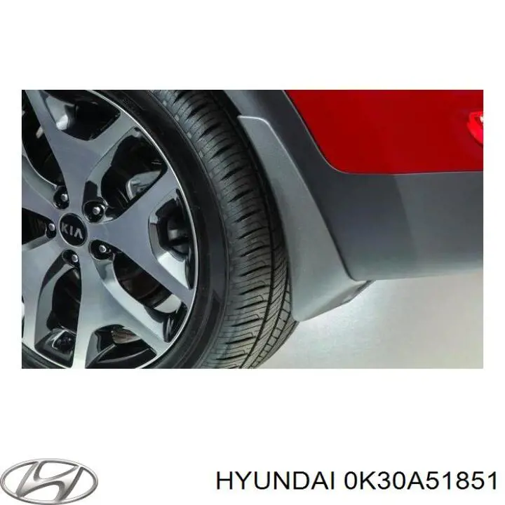 0K30A51851 Hyundai/Kia faldilla guardabarro delantera derecha