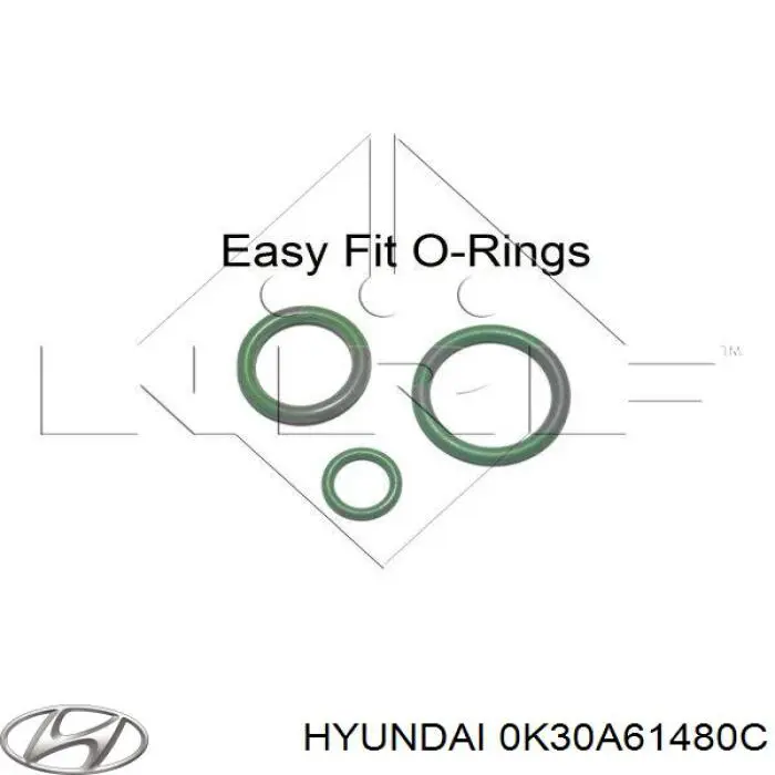 0K30A61480C Hyundai/Kia condensador aire acondicionado