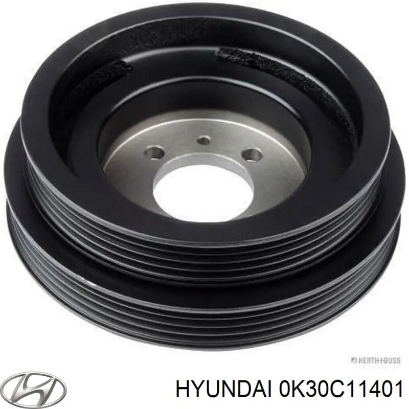 0K30C11401 Hyundai/Kia polea de cigüeñal