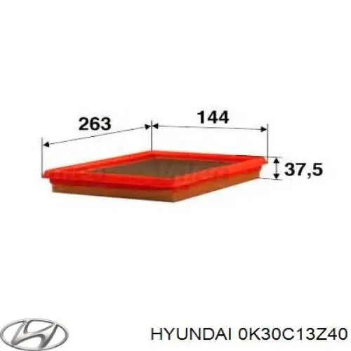 0K30C13Z40 Hyundai/Kia filtro de aire