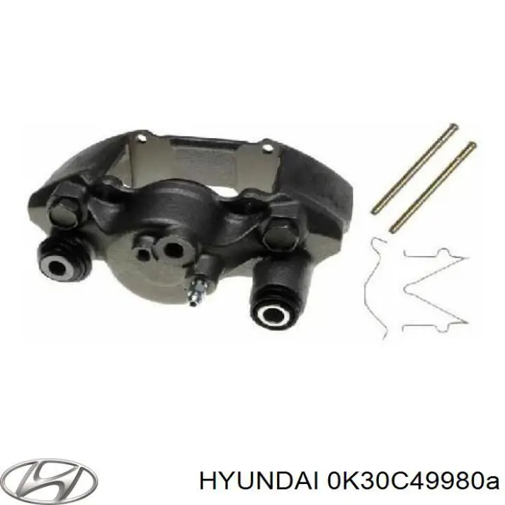 0K30C49980 Hyundai/Kia pinza de freno delantera derecha