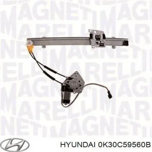 0K30C59560B Hyundai/Kia mecanismo de elevalunas, puerta delantera izquierda