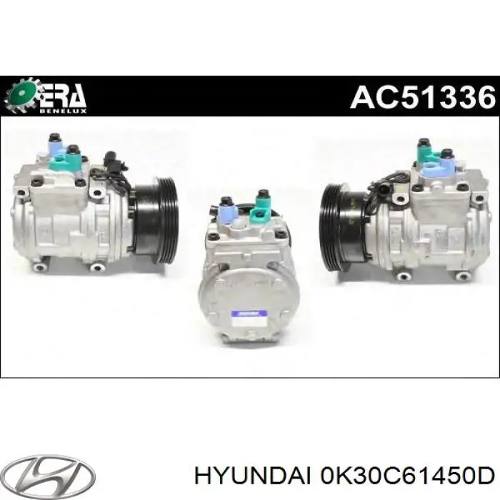 0K30C61450D Hyundai/Kia compresor de aire acondicionado