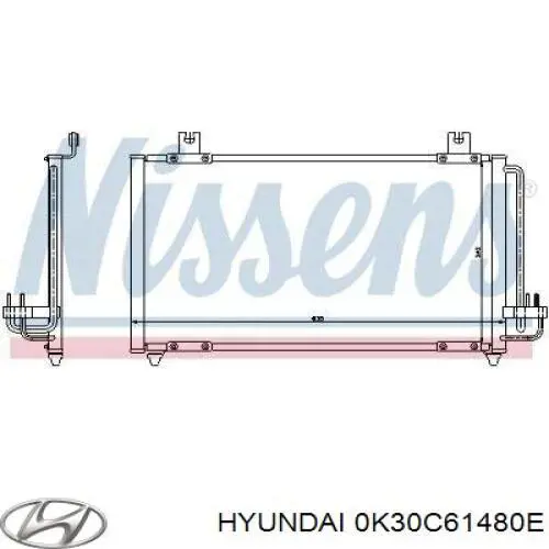 Comprar 0K30C61480E Hyundai/Kia Condensador de aire acondicionado