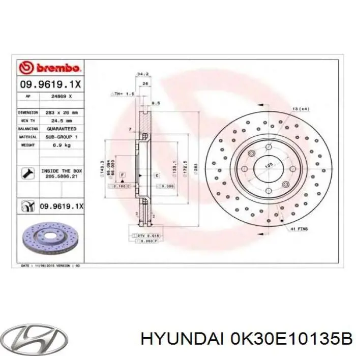 Comprar 0K30E10135B Hyundai/Kia Tornillos de culata