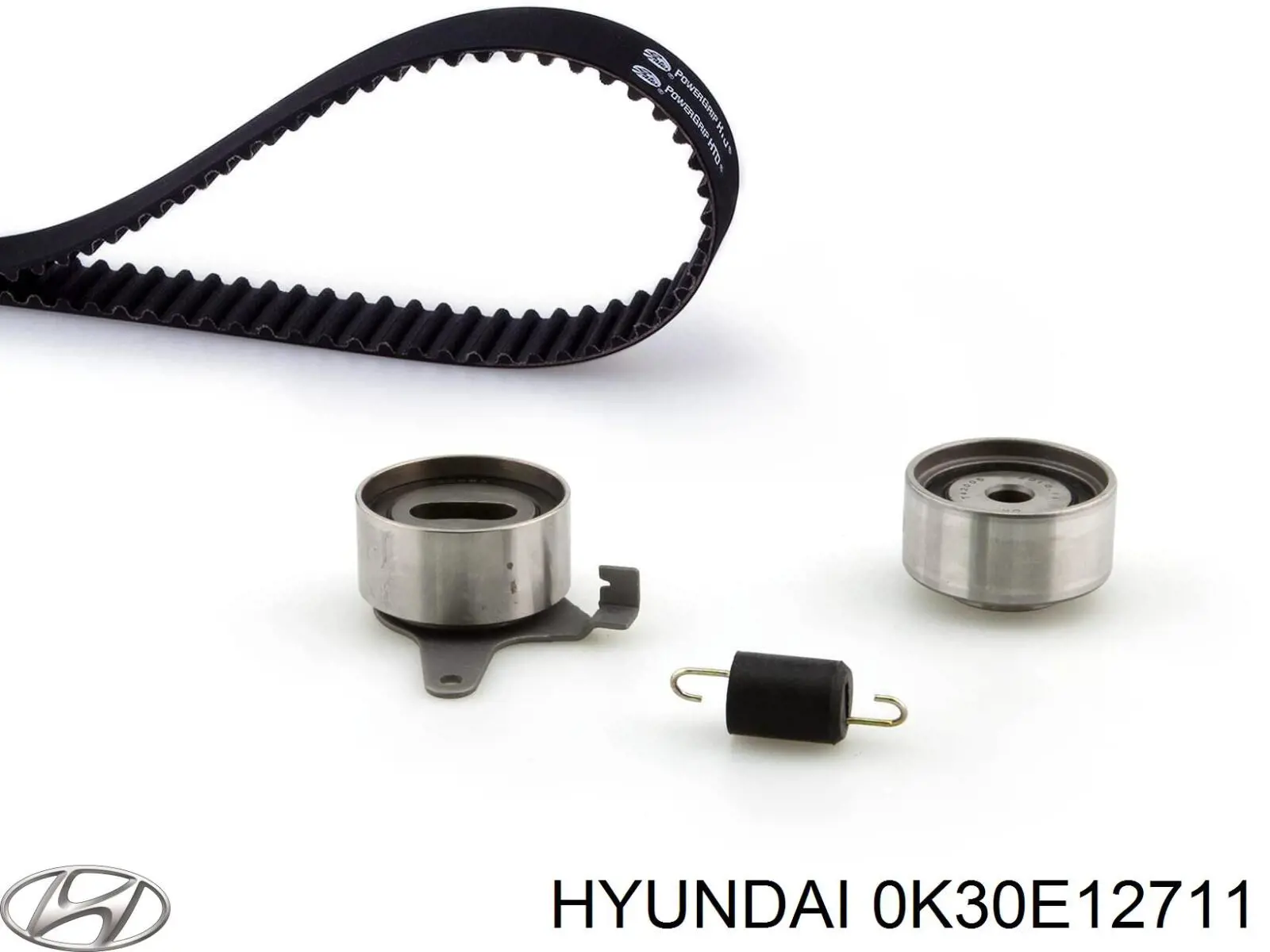 0K30E12711 Hyundai/Kia muelle tracción, rodillo tensor (correa distribución)