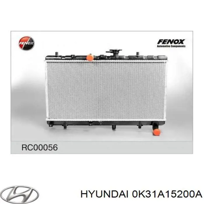 0K31A15200A Hyundai/Kia radiador