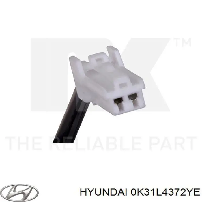0K31L4372YE Hyundai/Kia sensor abs trasero izquierdo