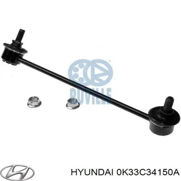 Bieleta estabilizadora delantera derecha 0K33C34150A Hyundai/Kia