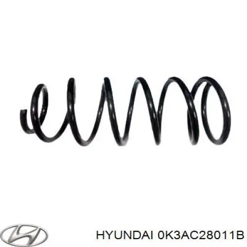 0K3AC28011B Hyundai/Kia muelle de suspensión eje trasero