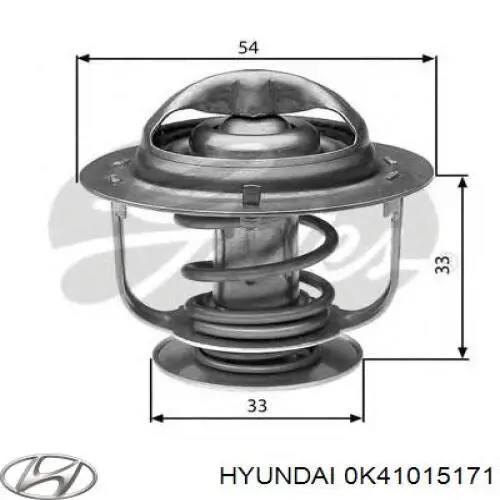 0K41015171 Hyundai/Kia termostato
