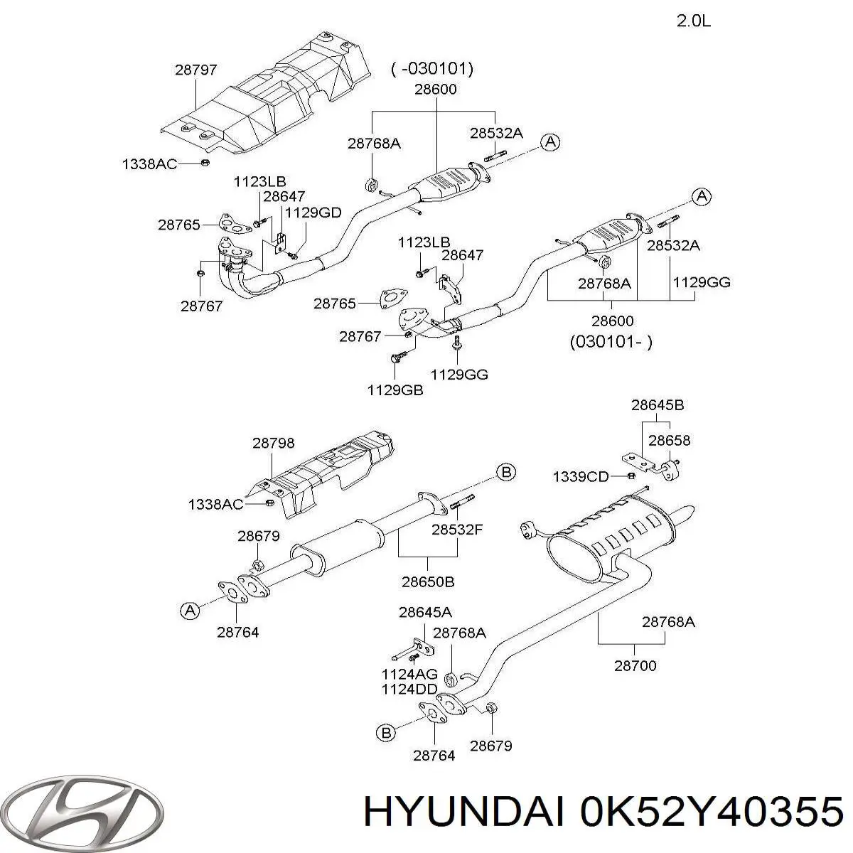 0K52Y40355 Hyundai/Kia 
