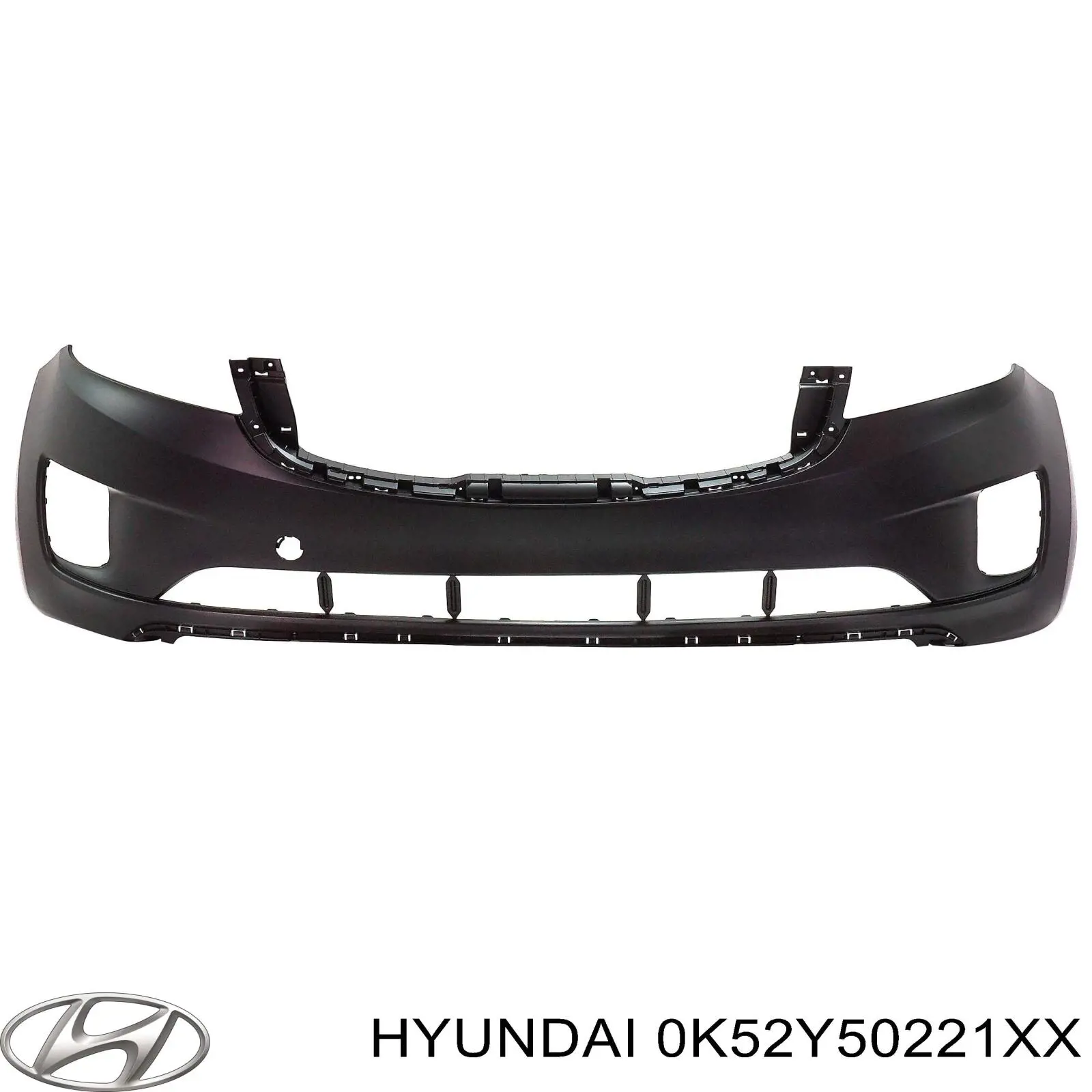0K52Y50221XX Hyundai/Kia Defensa trasero