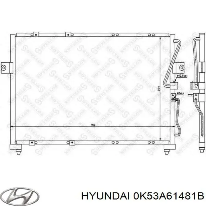 Comprar 0K53A61481B Hyundai/Kia Condensador de aire acondicionado