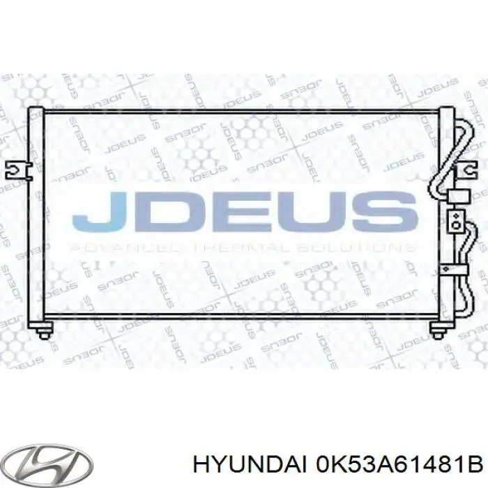 Condensador aire acondicionado 0K53A61481B Hyundai/Kia