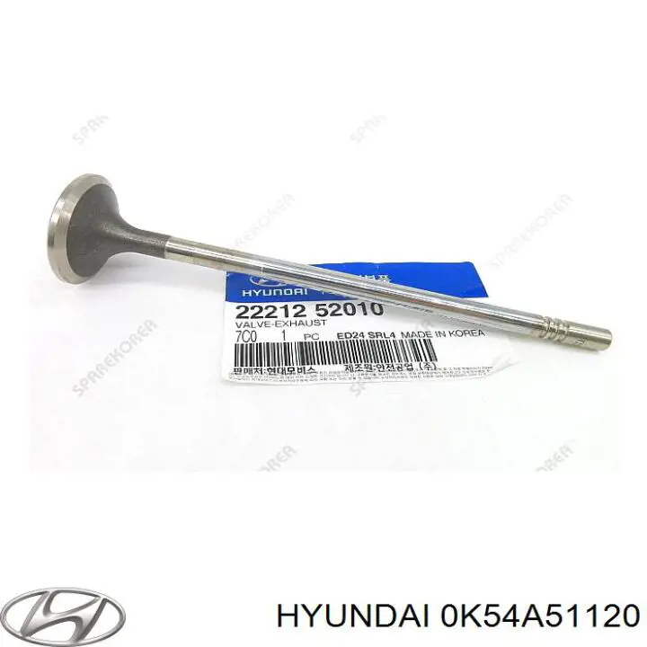 Luz intermitente de guardabarros 0K54A51120 Hyundai/Kia