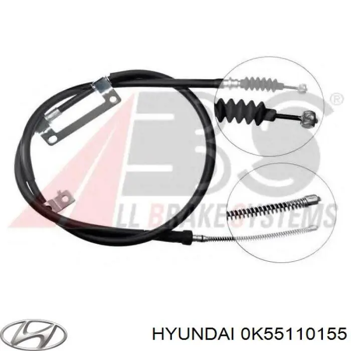 0K55110155 Hyundai/Kia sello de aceite de valvula (rascador de aceite Entrada/Salida)
