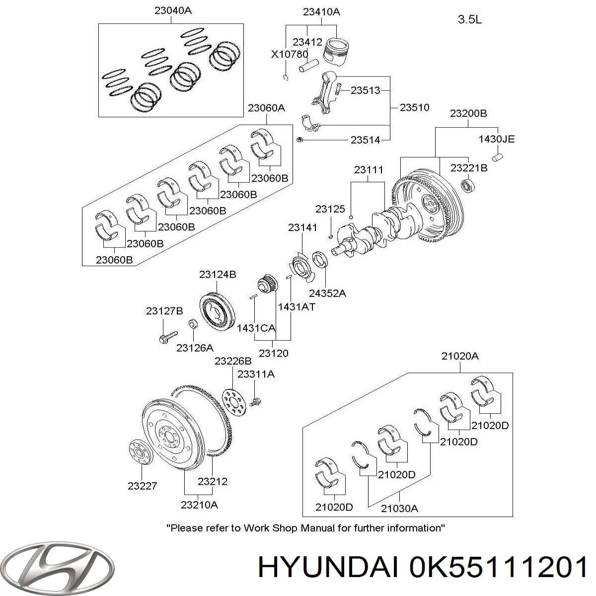 0K55111201A Hyundai/Kia