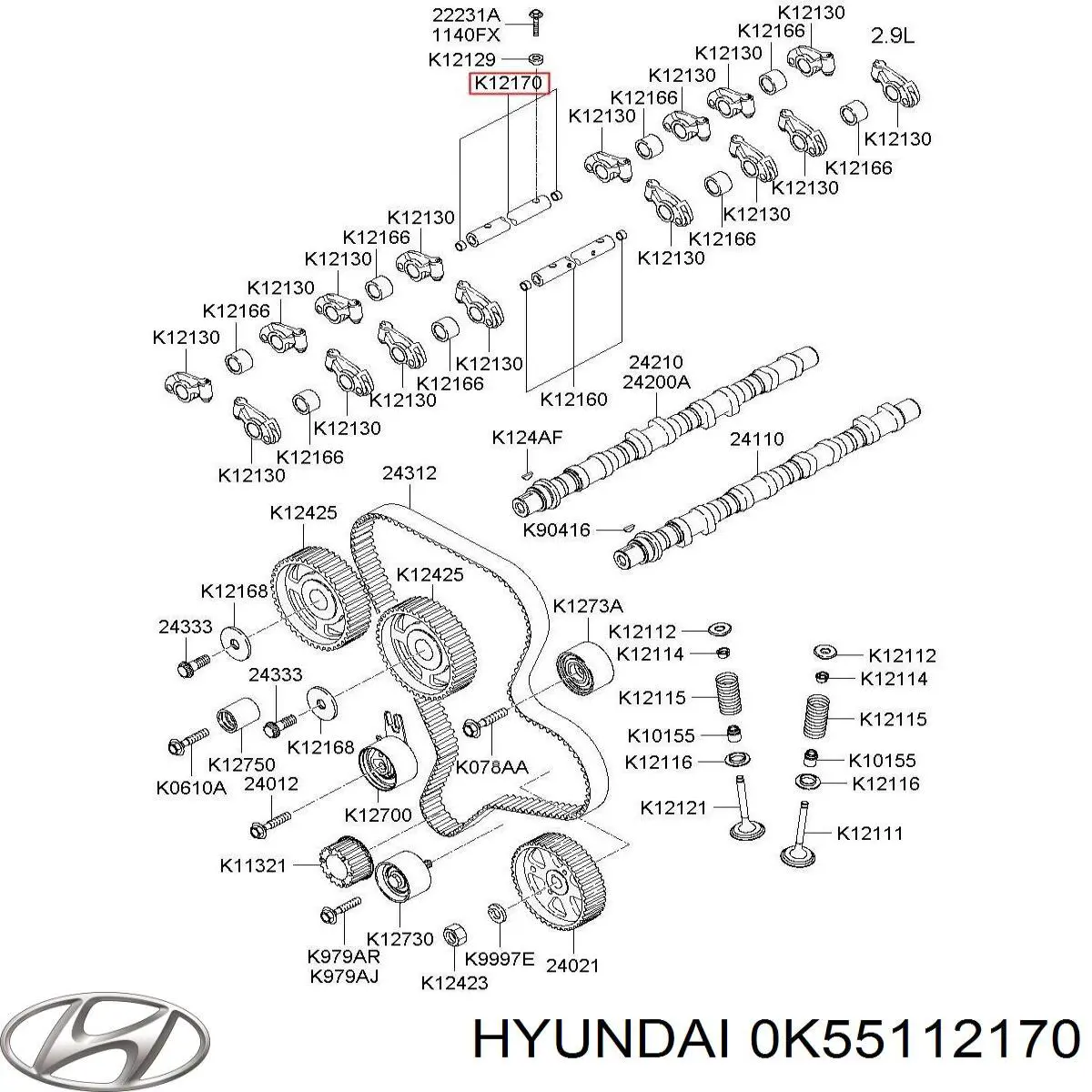 0K55112170 Hyundai/Kia