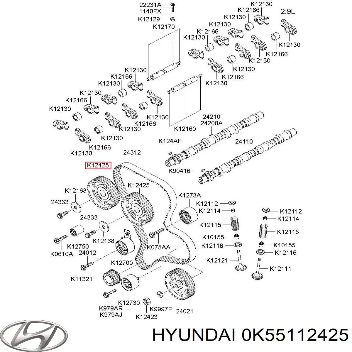 0K55112425A Hyundai/Kia