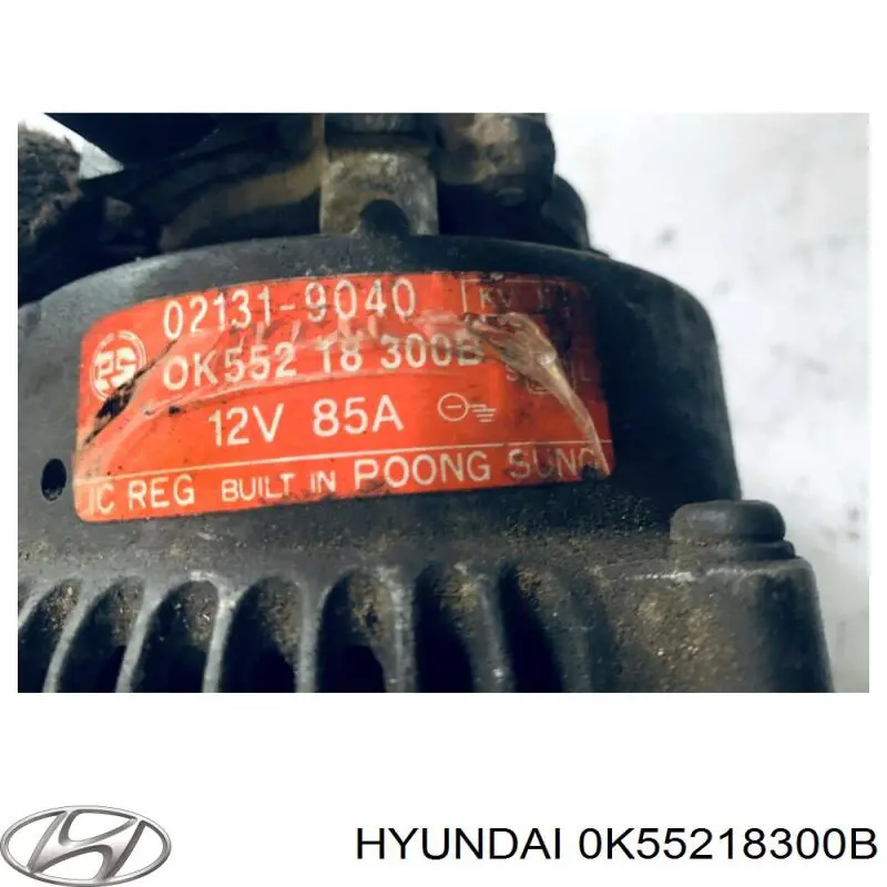 0K55218300B Hyundai/Kia alternador