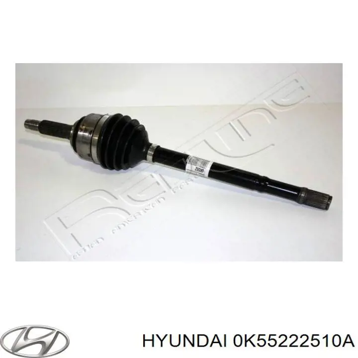 0K55222510A Hyundai/Kia árbol de transmisión delantero derecho