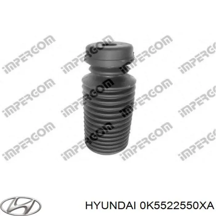 0K5522550XA Hyundai/Kia árbol de transmisión delantero derecho