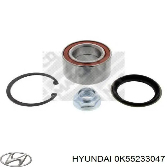 0K55233047 Hyundai/Kia cojinete de rueda delantero