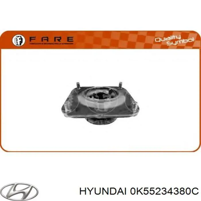 0K55234380C Hyundai/Kia soporte amortiguador delantero