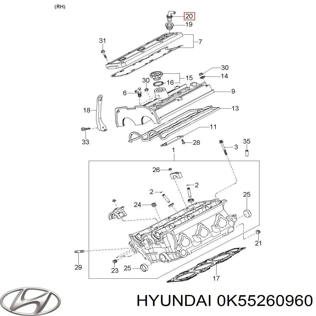 0K55260960A Hyundai/Kia