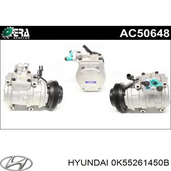 0K55261450B Hyundai/Kia compresor de aire acondicionado