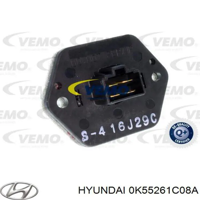 0K55261C08A Hyundai/Kia Resistencia de calefacción