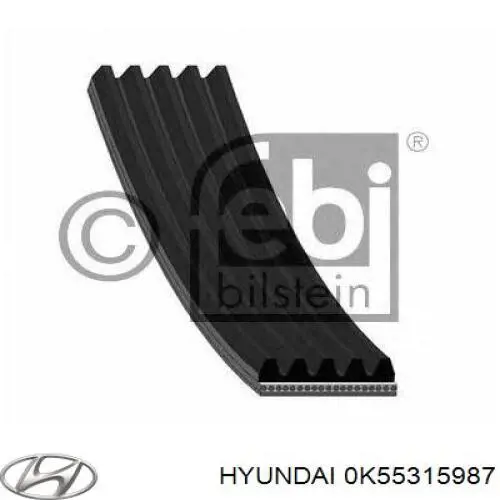 0K55315987 Hyundai/Kia correa trapezoidal