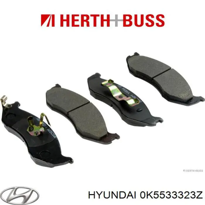 0K5533323Z Hyundai/Kia pastillas de freno delanteras